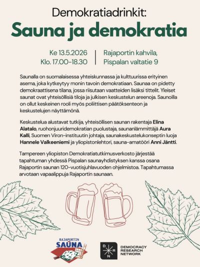 Sauna ja demokratia -keskustelutilaisuus